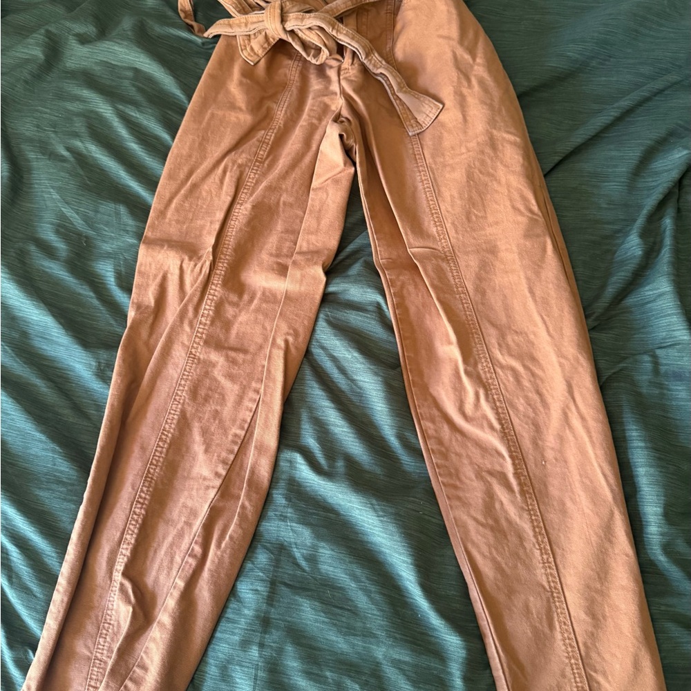 a new day Rust-Toned Paperbag Waist Pants